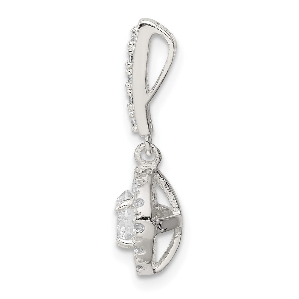 Sterlingsilber Zirkonia Heiligenschein Hängend Anhänger