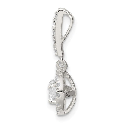 Sterlingsilber Zirkonia Heiligenschein Hängend Anhänger