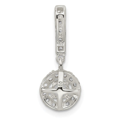 Sterlingsilber Zirkonia Heiligenschein Hängend Anhänger