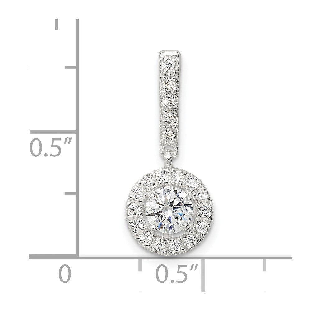 Sterlingsilber Zirkonia Heiligenschein Hängend Anhänger