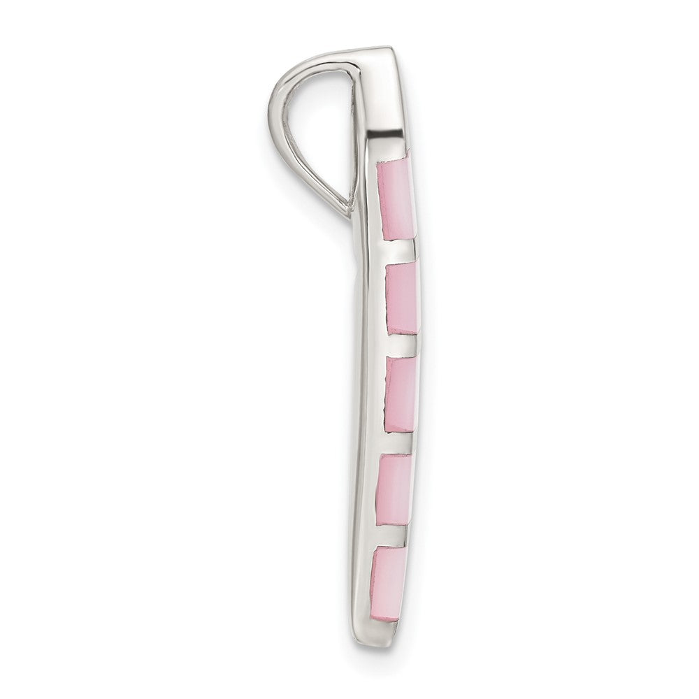 Sterlingsilber Rosa Perlmutt Anhänger