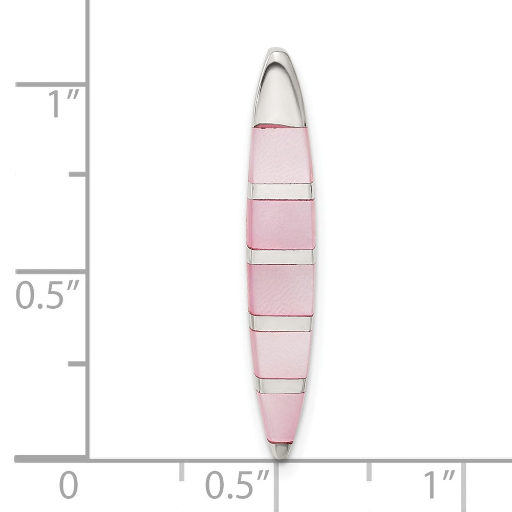 Sterlingsilber Rosa Perlmutt Anhänger