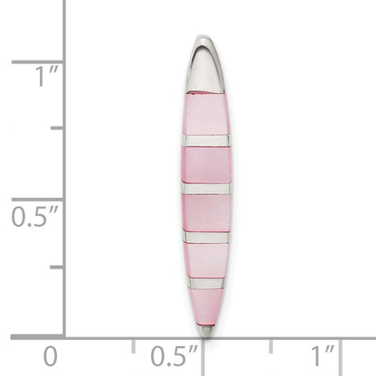 Sterlingsilber Rosa Perlmutt Anhänger