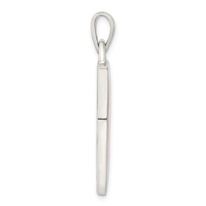 Sterlingsilber Rosa Perlmutt Anhänger
