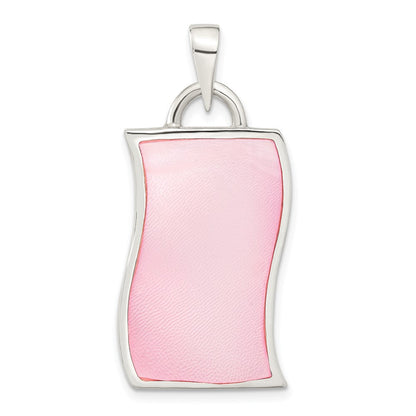 Sterlingsilber Rosa Perlmutt Anhänger