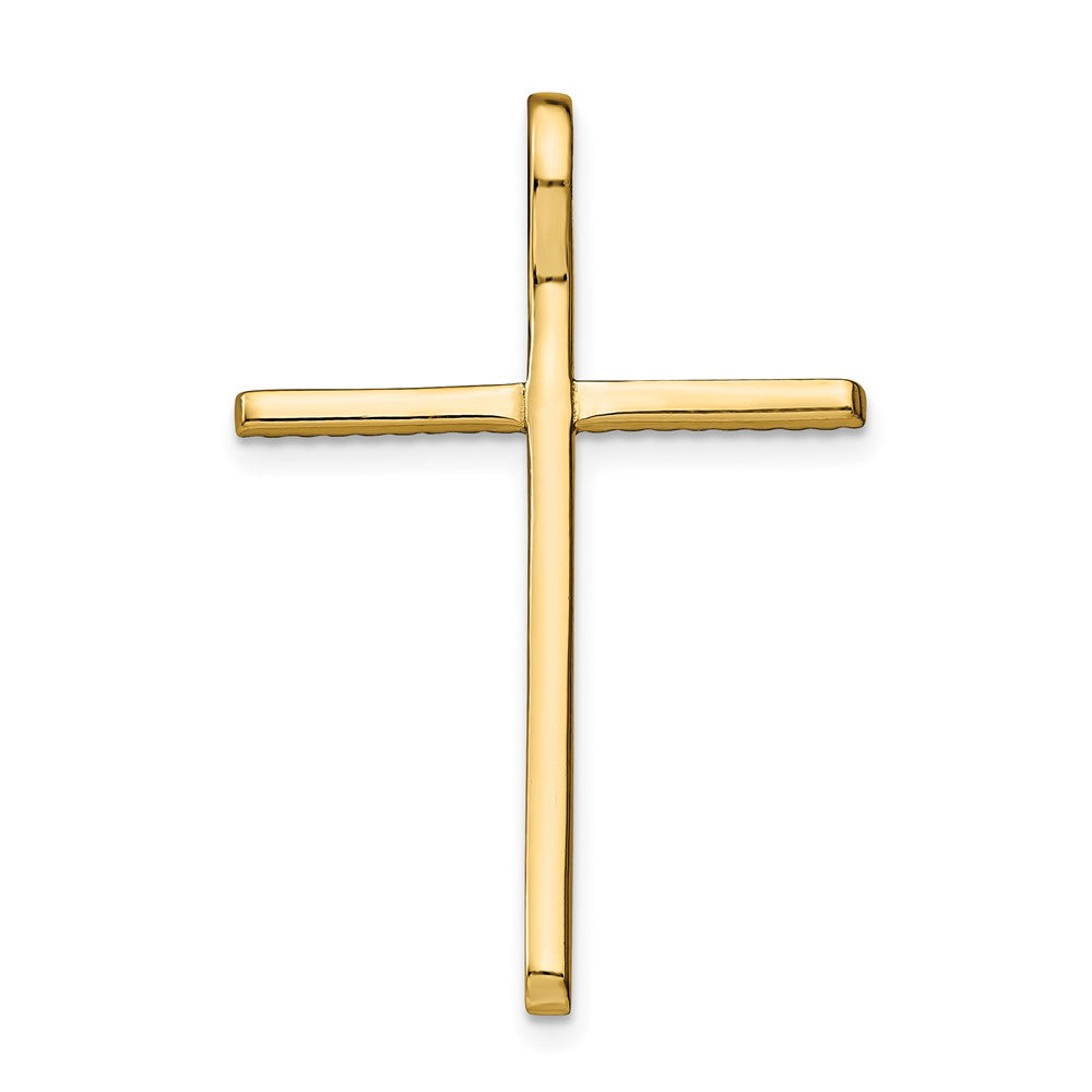 Sterlingsilber Prizma Goldfarben 14K Glanz Vergoldet Bunt Zirkonia Kreuz Kette Anhänger