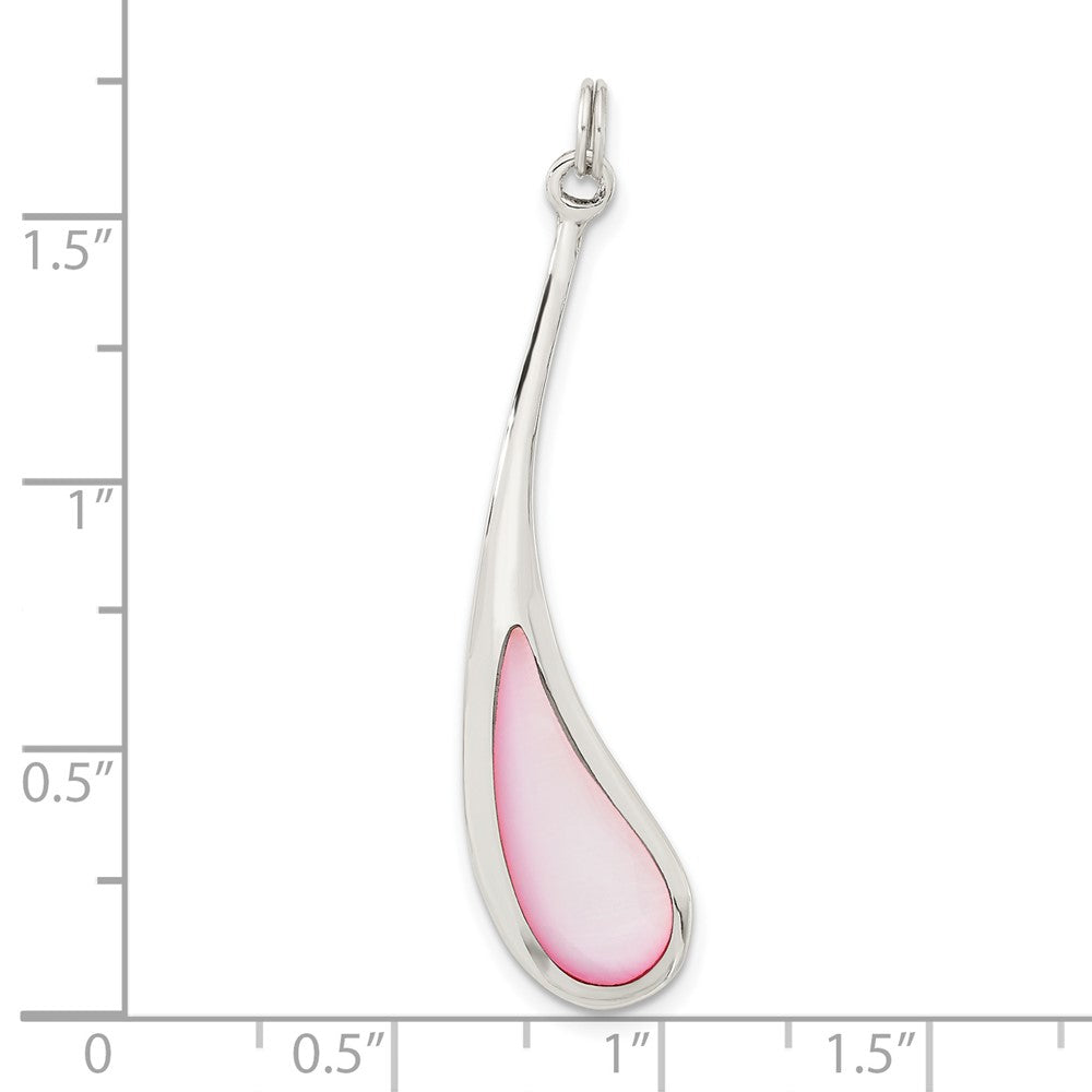 Sterlingsilber Rosa Perlmutt Anhänger