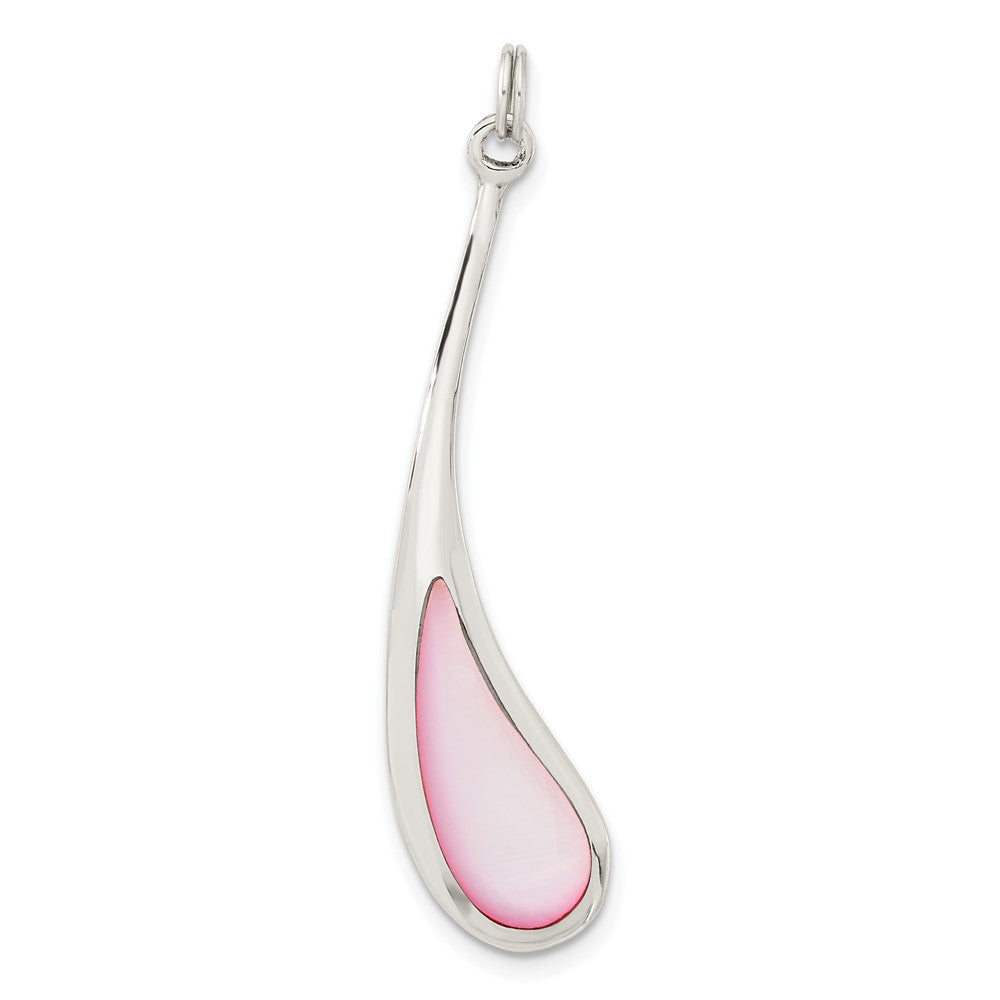 Sterlingsilber Rosa Perlmutt Anhänger