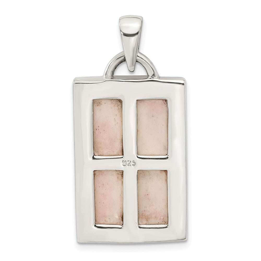 Sterlingsilber Rosa Perlmutt Anhänger