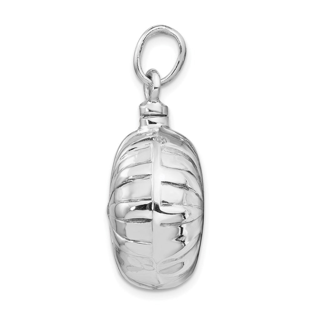 Sterlingsilber Rhodiniert Gewölbt Ash Halter Anhänger