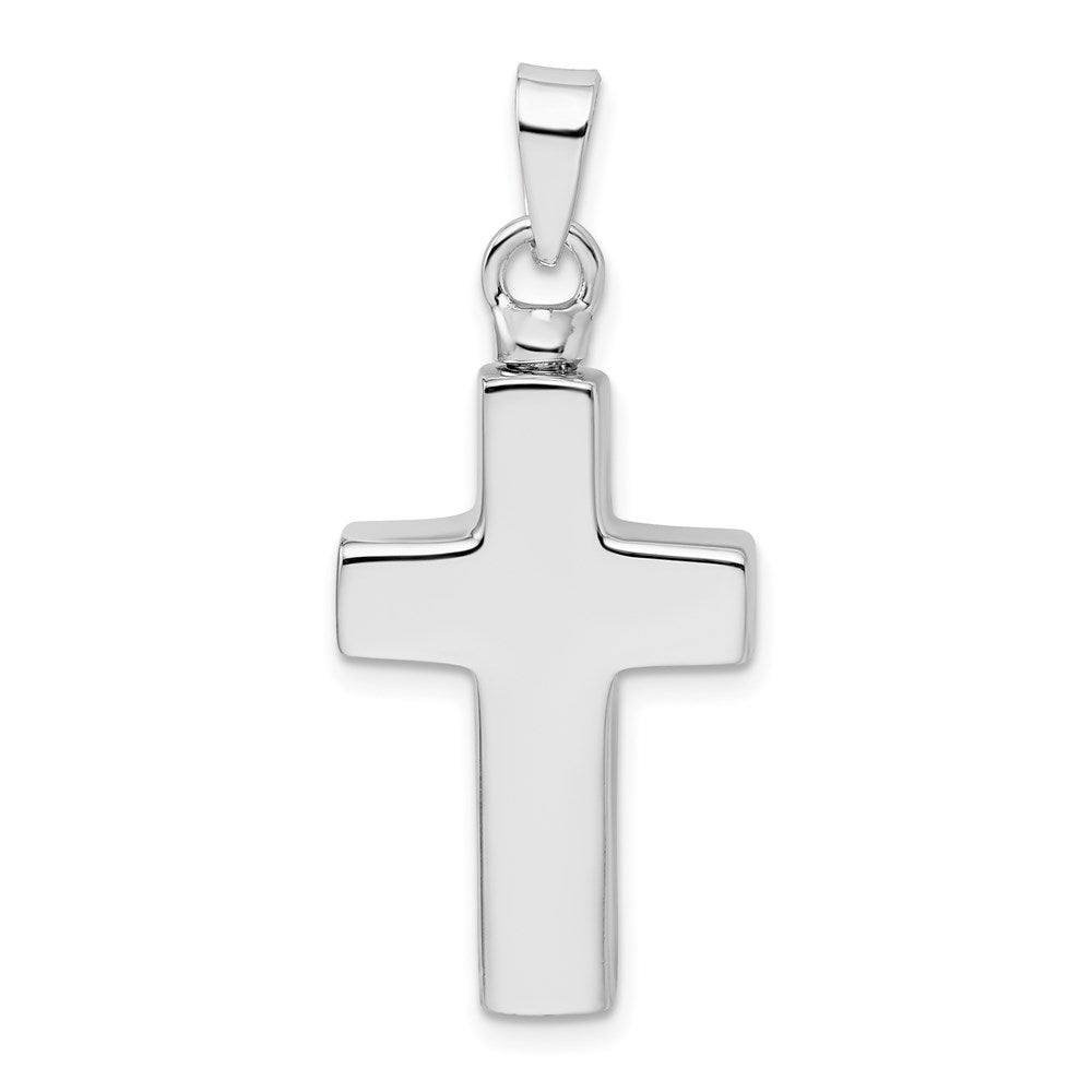 Sterlingsilber Rhodiniert Emailliert Kreuz Ash Halter Anhänger