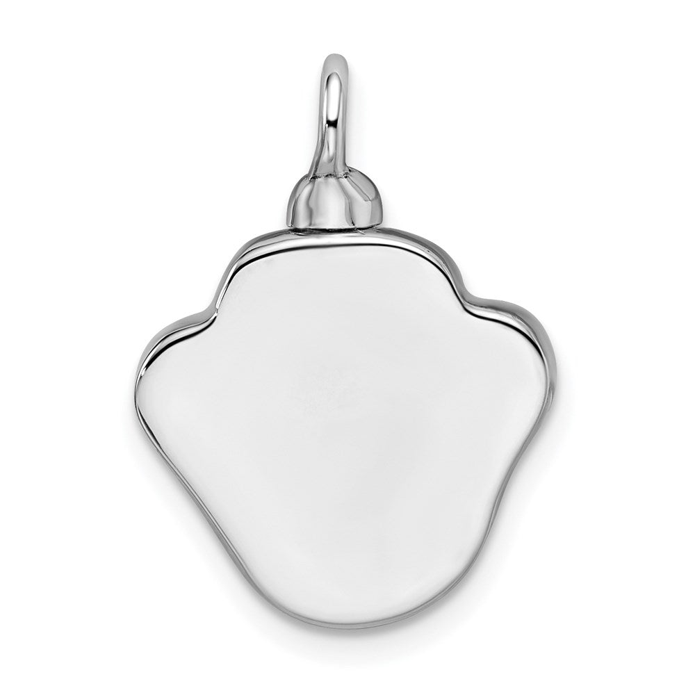 Sterlingsilber Rhodiniert Emailliert Paw Ash Halter Bottle Anhänger