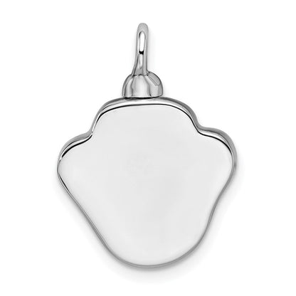 Sterlingsilber Rhodiniert Emailliert Paw Ash Halter Bottle Anhänger