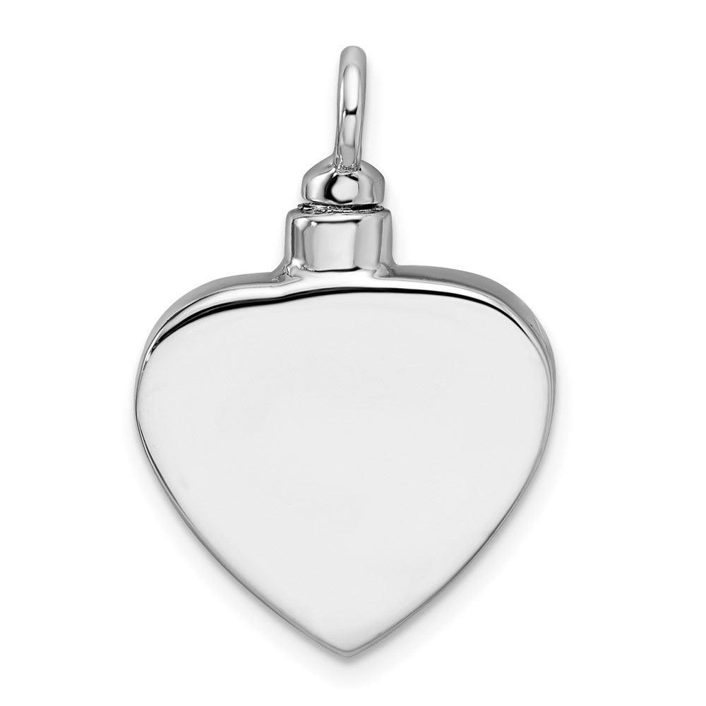 Sterlingsilber Rhodiniert Emailliert Paw Prints Herz Ash Halter