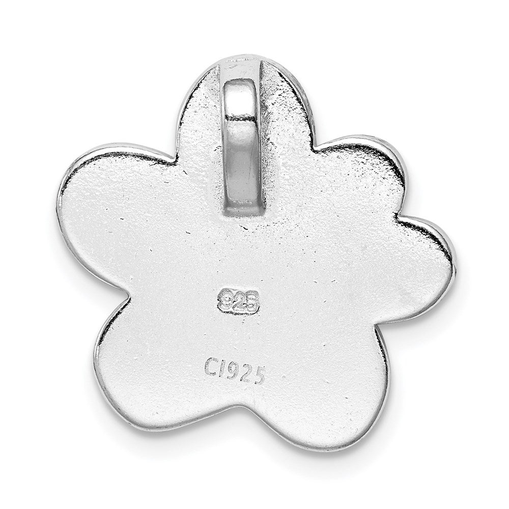 Sterlingsilber Rhodiniert Erzeugt Opal Einlage Paw Druck Kette Anhänger