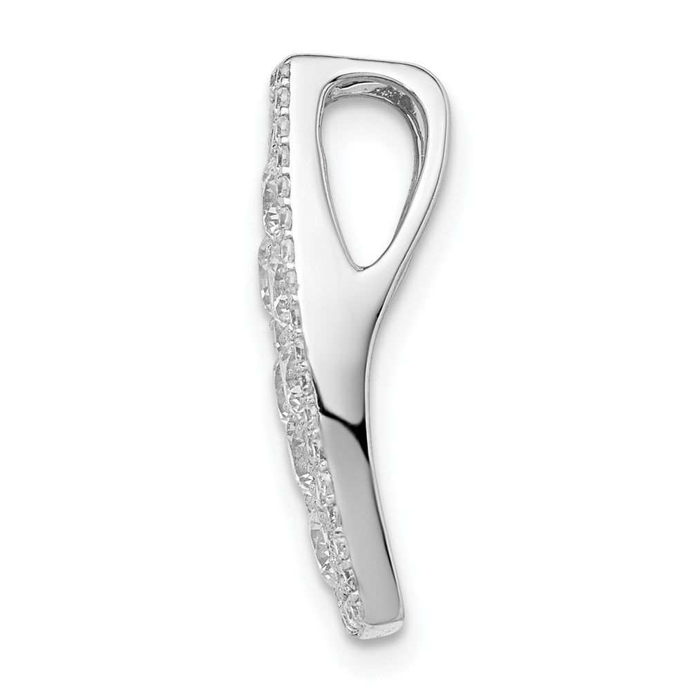 Sterlingsilber Rhodiniert Zirkonia Anhänger