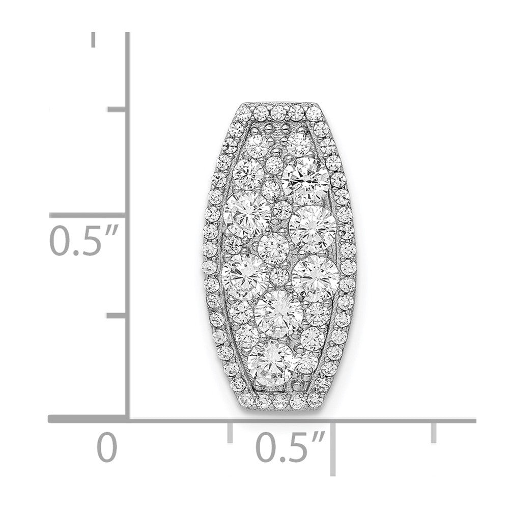 Sterlingsilber Rhodiniert Zirkonia Anhänger