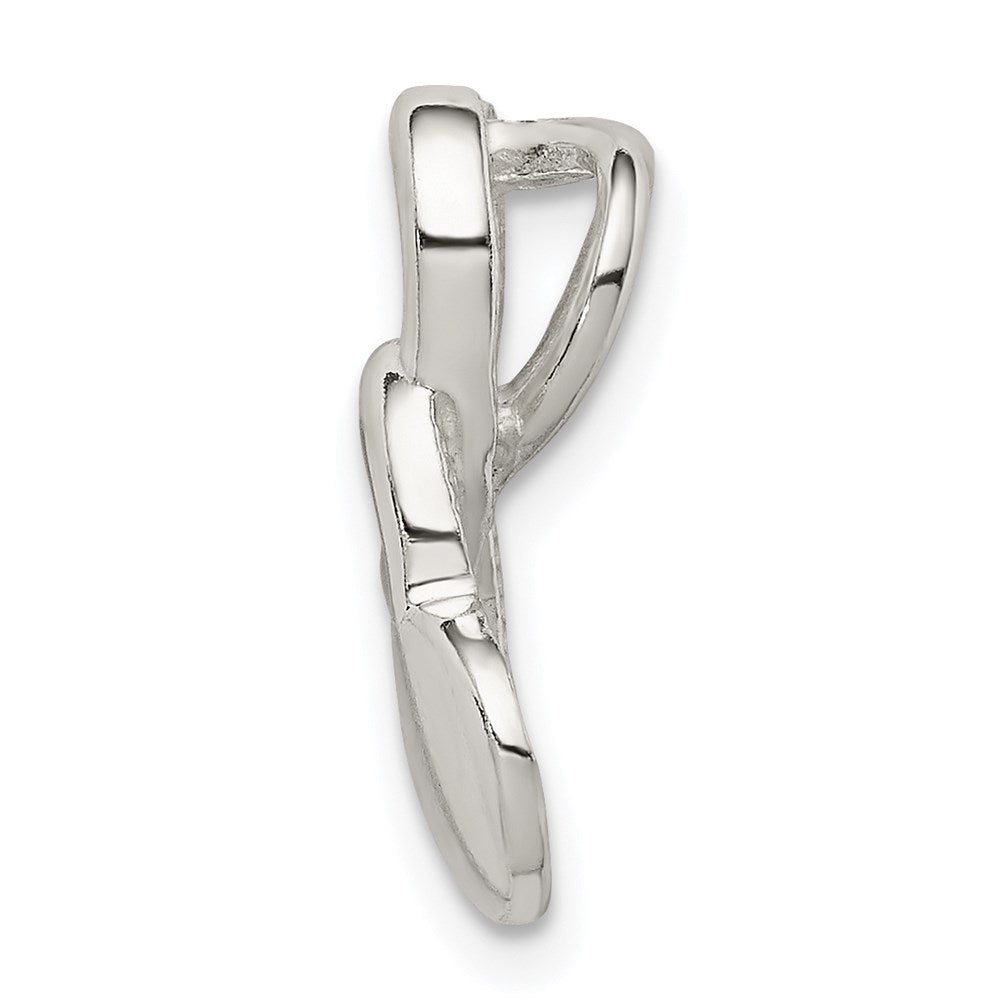 Sterlingsilber Intertwined Herzen Kette Anhänger