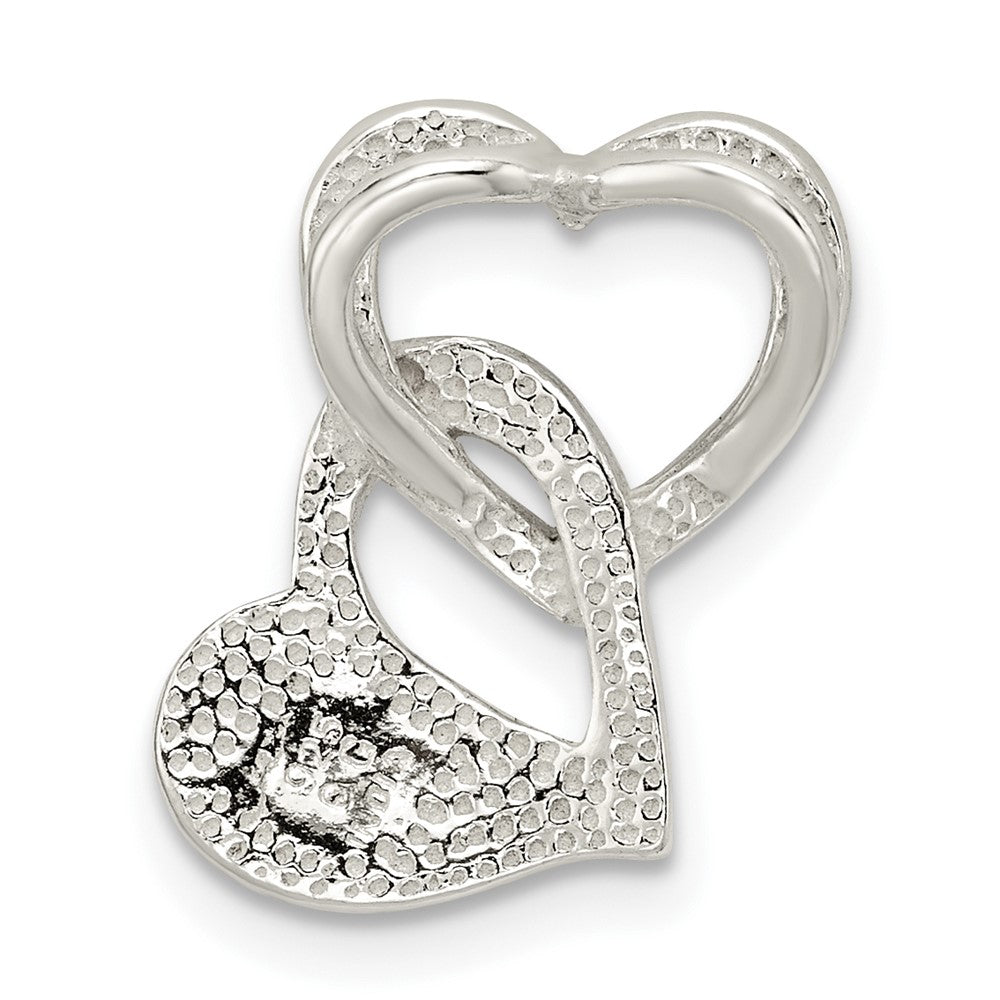 Sterlingsilber Intertwined Herzen Kette Anhänger