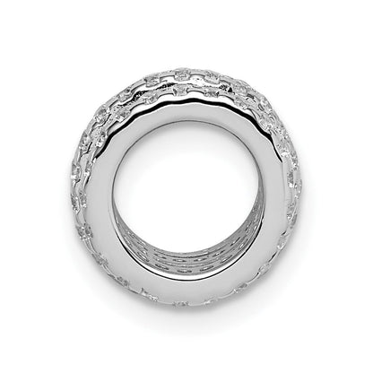 Sterlingsilber Rhodiniert Zirkonia Anhänger