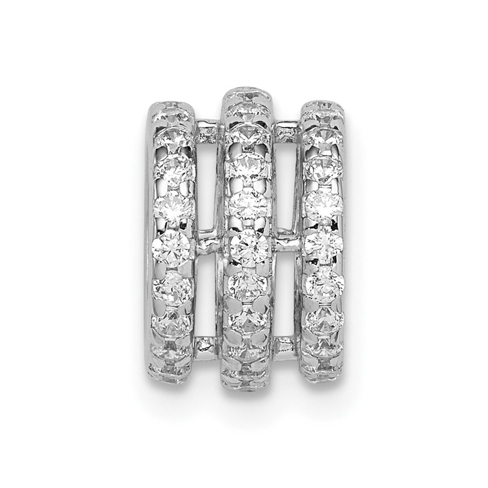 Sterlingsilber Rhodiniert Zirkonia Anhänger