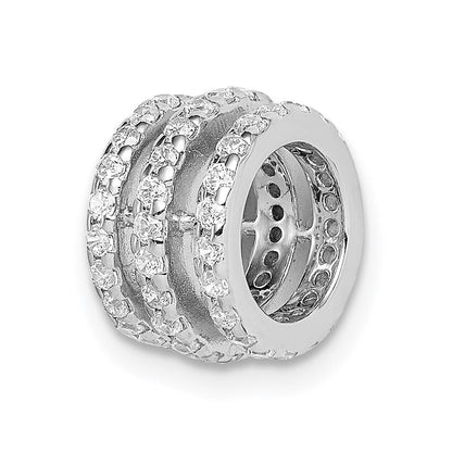 Sterlingsilber Rhodiniert Zirkonia Anhänger