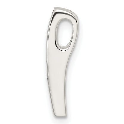Sterlingsilber Poliert Zirkonia Kette Anhänger