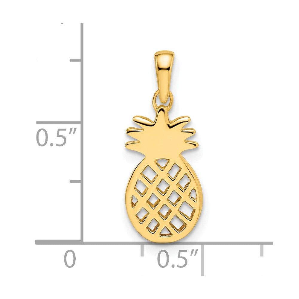 Ss/vergoldet Sterlingsilber Vergoldet Pineapple Anhänger