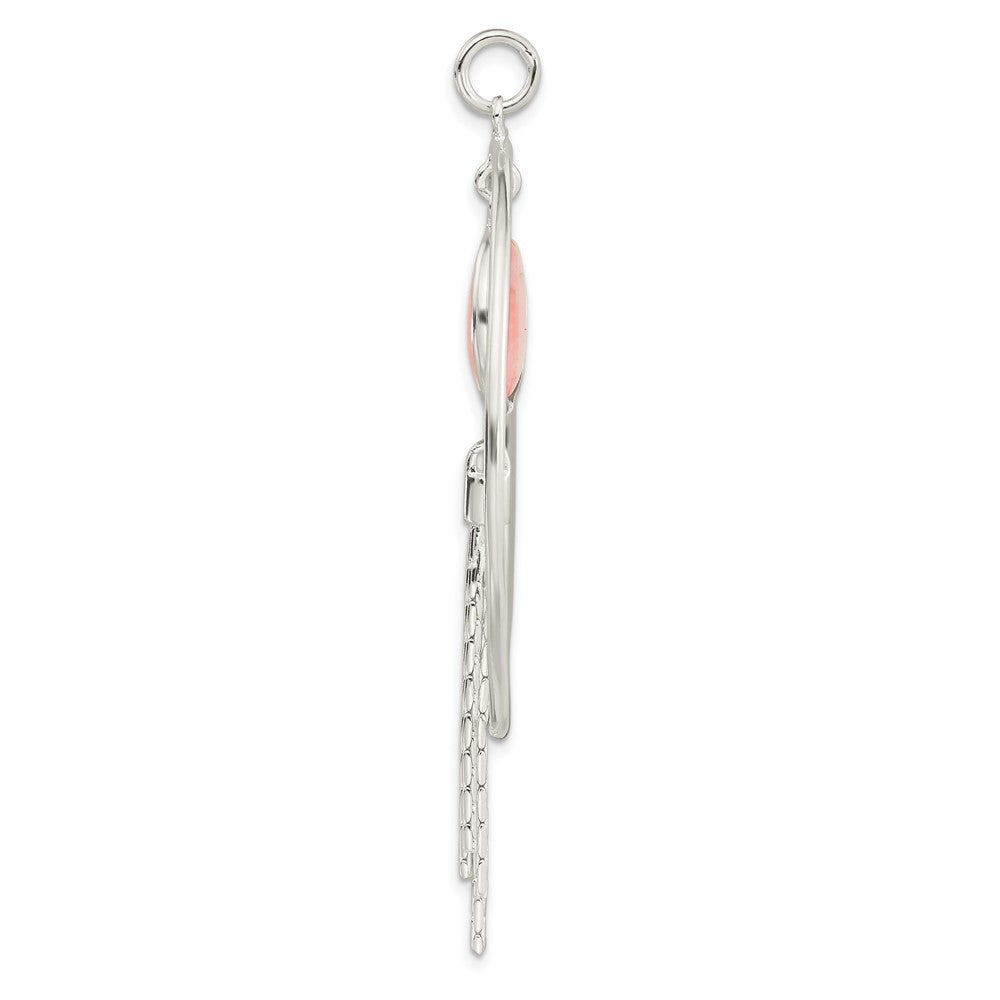 Sterlingsilber Poliert Dyed Achat Fantasie Hängend Anhänger