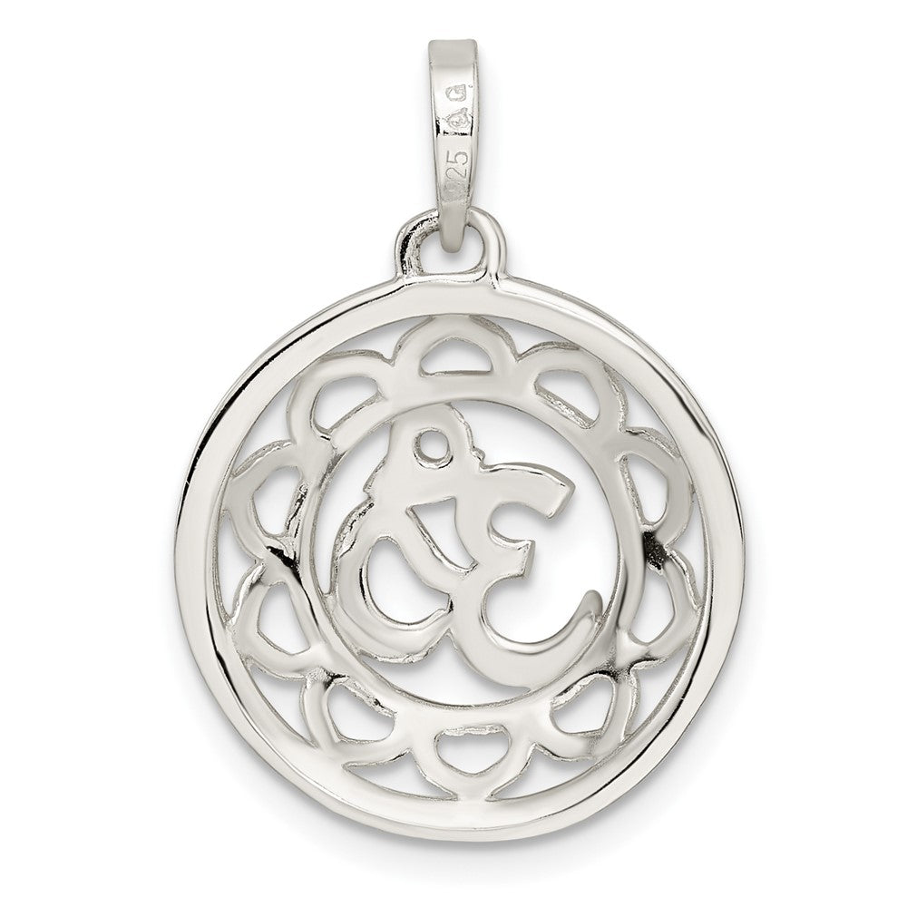 Sterlingsilber Filigran Om Spirituality Anhänger