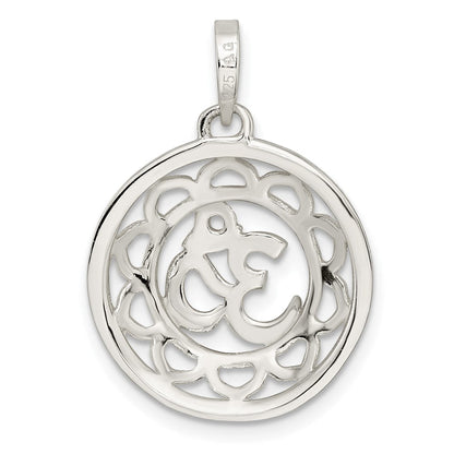 Sterlingsilber Filigran Om Spirituality Anhänger