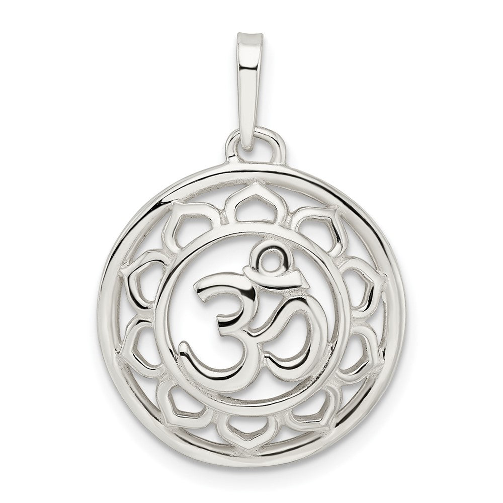 Sterlingsilber Filigran Om Spirituality Anhänger