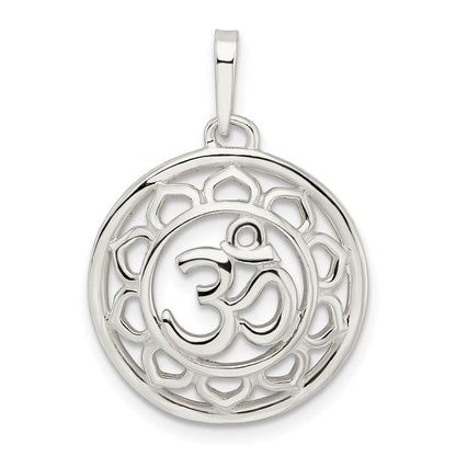 Sterlingsilber Filigran Om Spirituality Anhänger