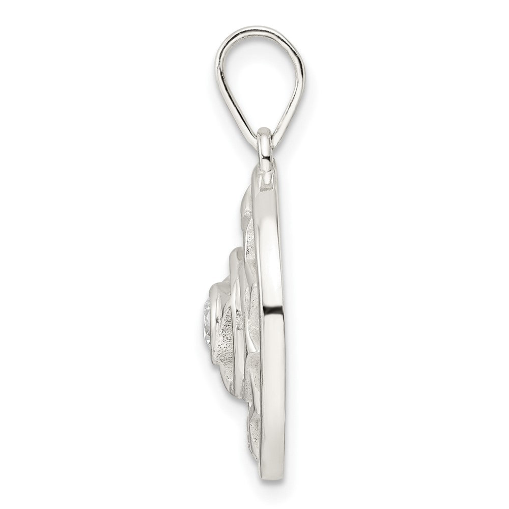 Sterlingsilber Zirkonia Third Auge Chakra Filigran Anhänger