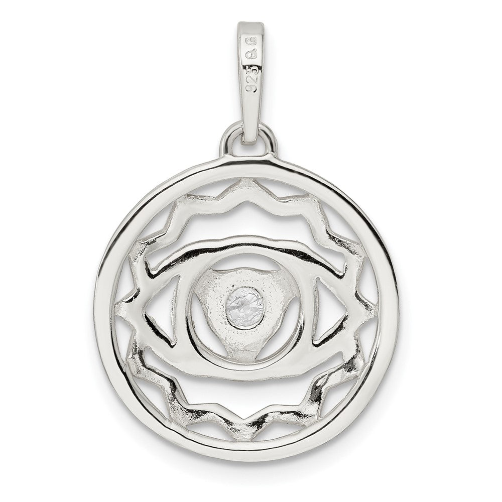 Sterlingsilber Zirkonia Third Auge Chakra Filigran Anhänger