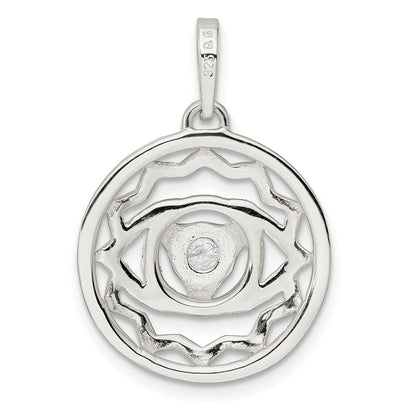 Sterlingsilber Zirkonia Third Auge Chakra Filigran Anhänger