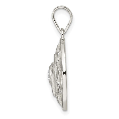 Sterlingsilber Zirkonia Solar Chakra mit Dreieck Mittig Anhänger