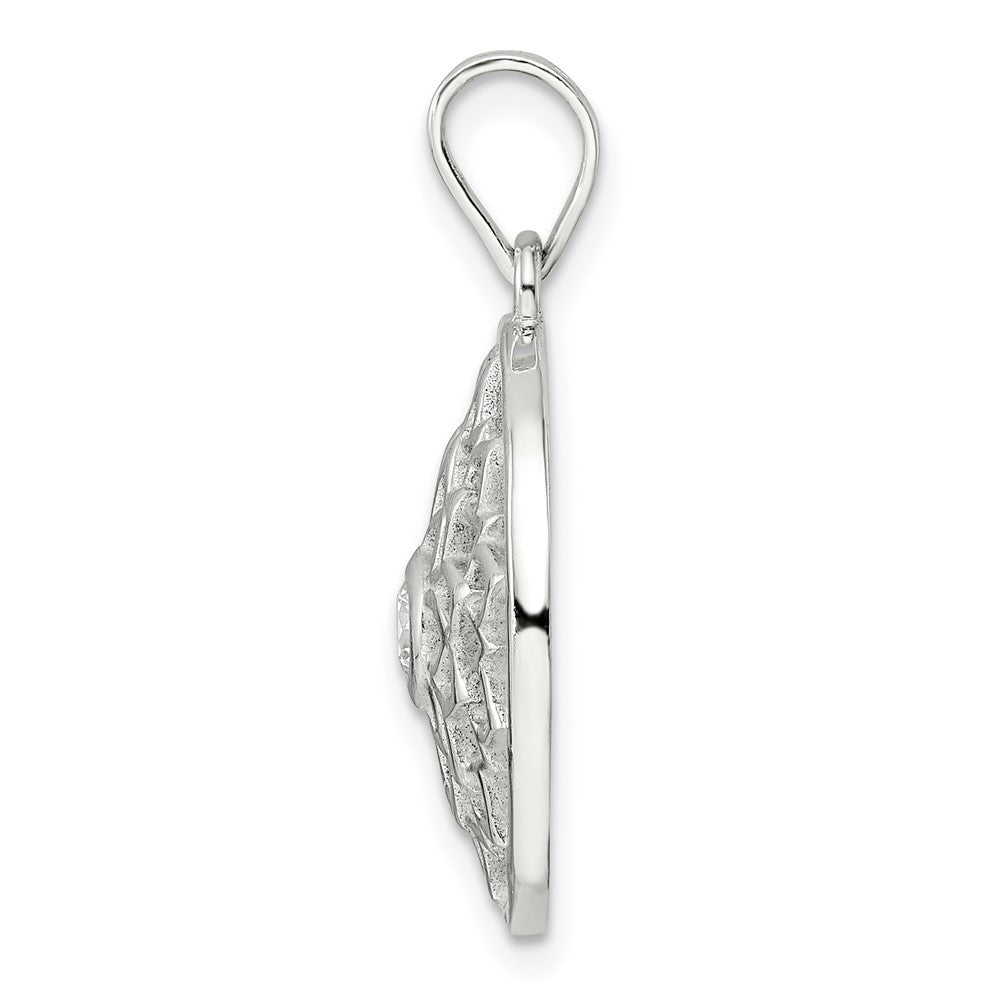 Sterlingsilber Zirkonia Krone Chakra Anhänger