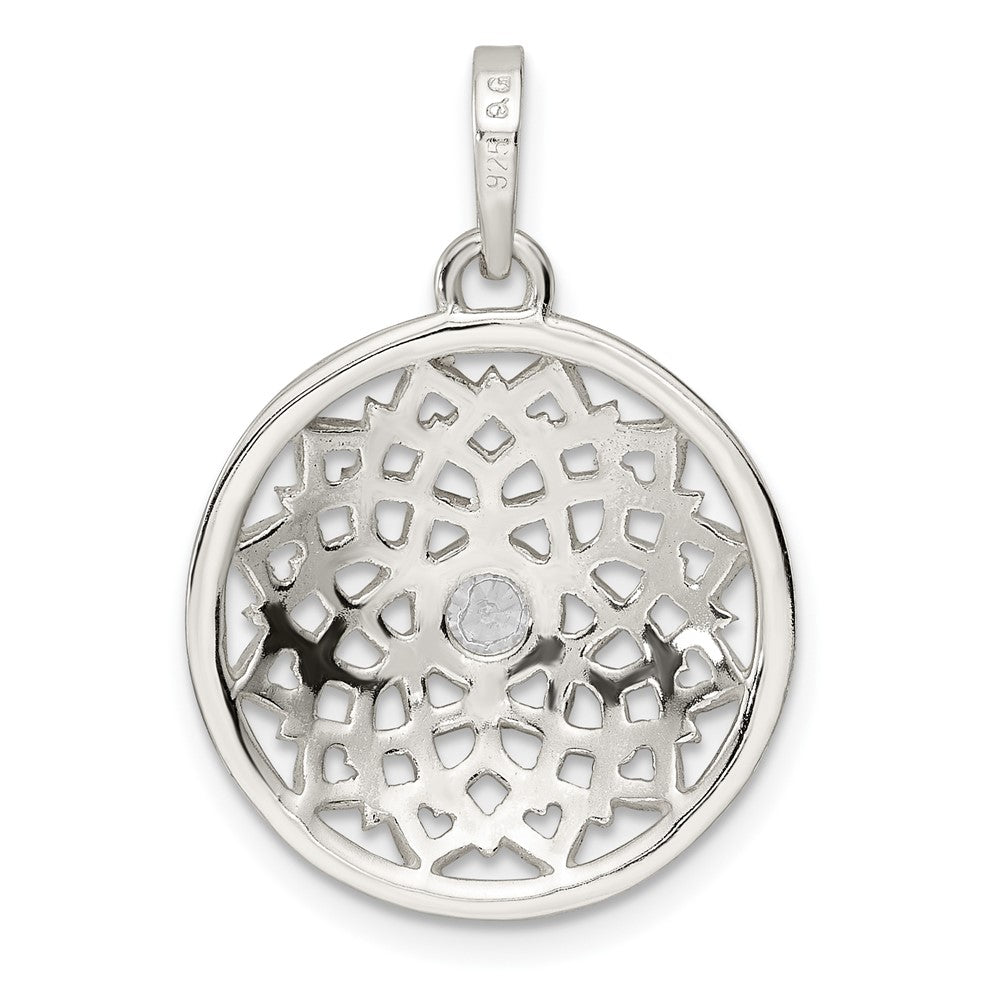 Sterlingsilber Zirkonia Krone Chakra Anhänger