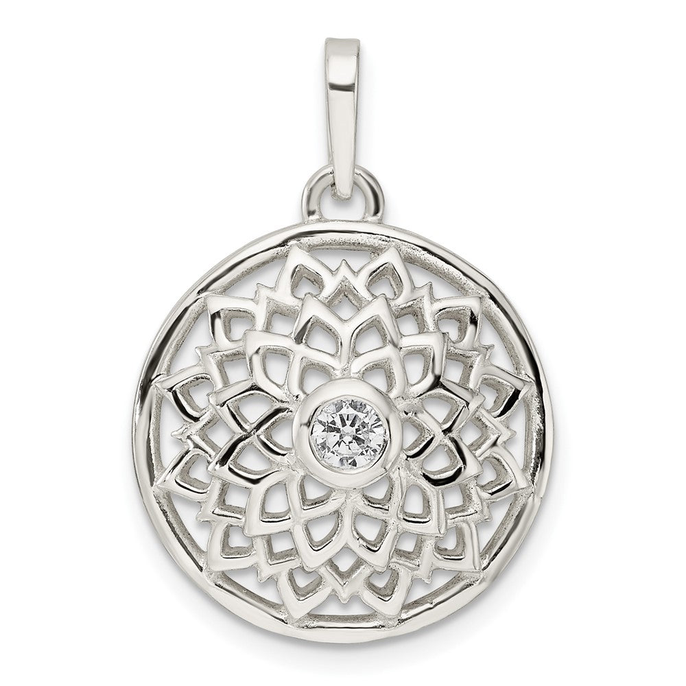 Sterlingsilber Zirkonia Krone Chakra Anhänger