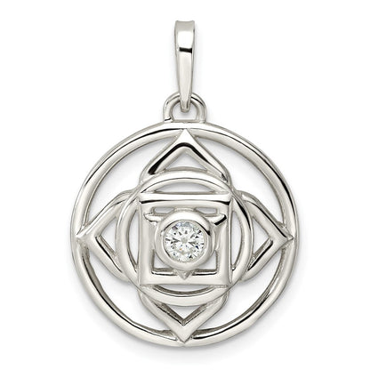Sterlingsilber Zirkonia Root Chakra Filigran Anhänger