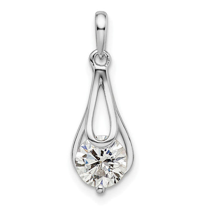 Sterlingsilber Rhodiniert Zirkonia Anhänger