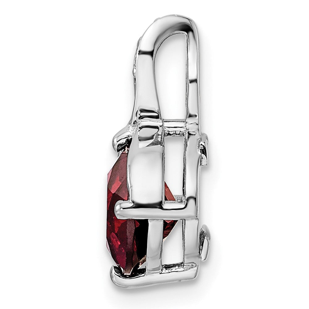 Sterlingsilber Rhodiniert Kreis 2.56t.w. Granat/white Topas Anhänger