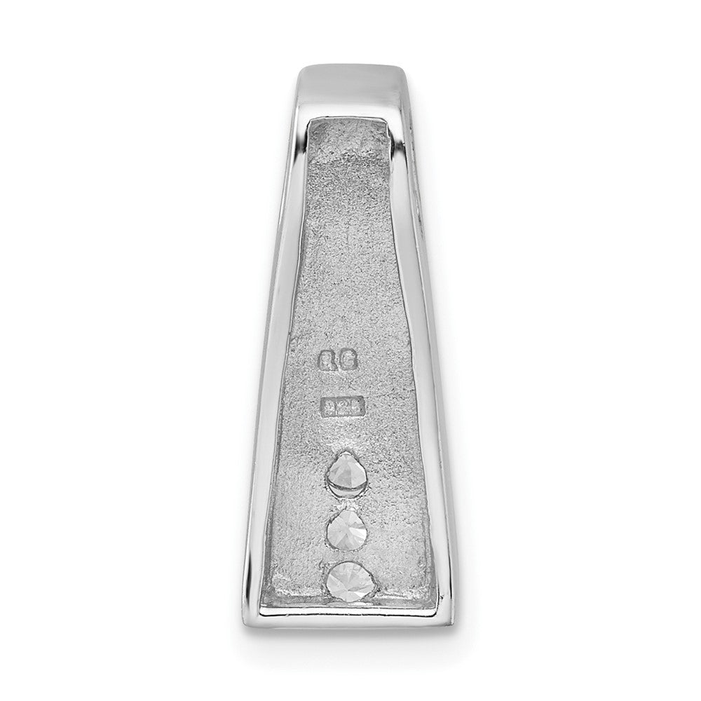 Sterlingsilber Rhodiniert Zirkonia Kette Anhänger