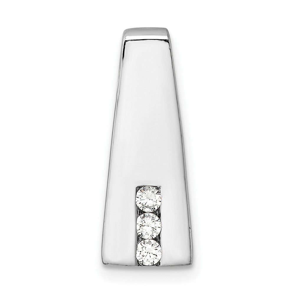 Sterlingsilber Rhodiniert Zirkonia Kette Anhänger