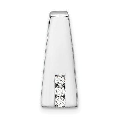 Sterlingsilber Rhodiniert Zirkonia Kette Anhänger