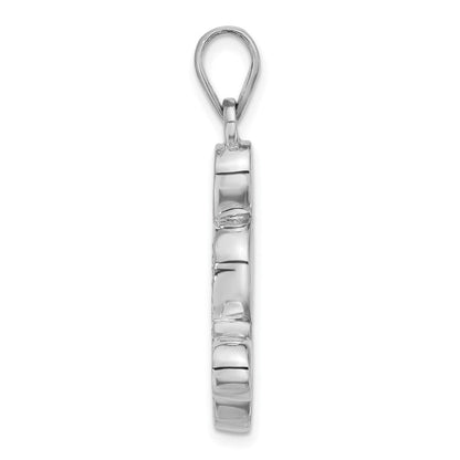 Sterlingsilber Rosa Muschel Tropfen Anhänger