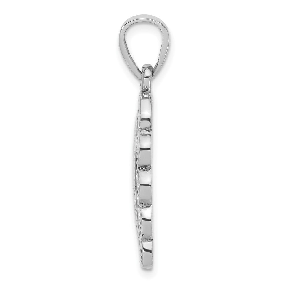 Sterlingsilber Rosa Muschel Blatt Anhänger