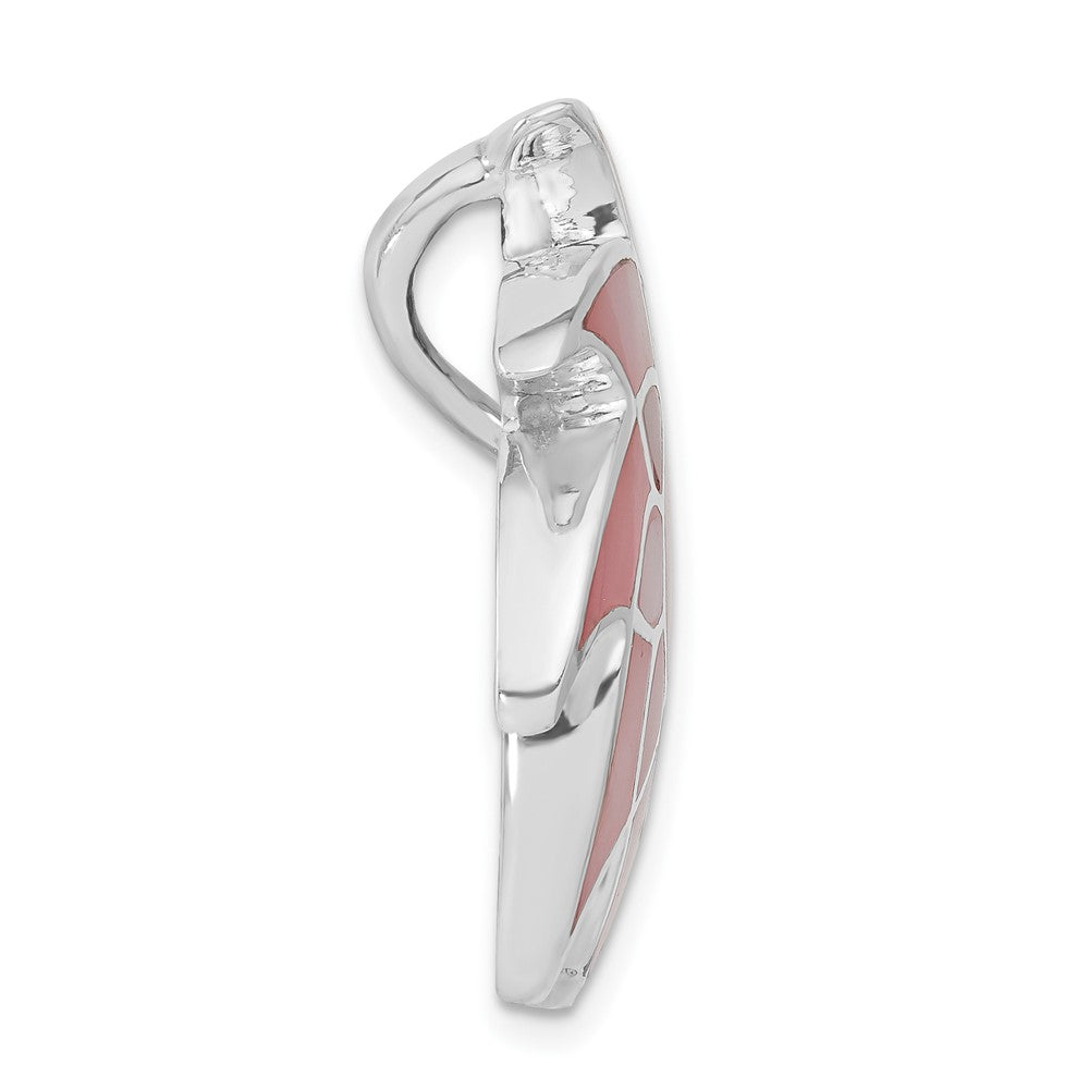 Sterlingsilber Rosa Muschel Sonne Design Anhänger