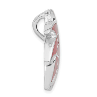 Sterlingsilber Rosa Muschel Sonne Design Anhänger